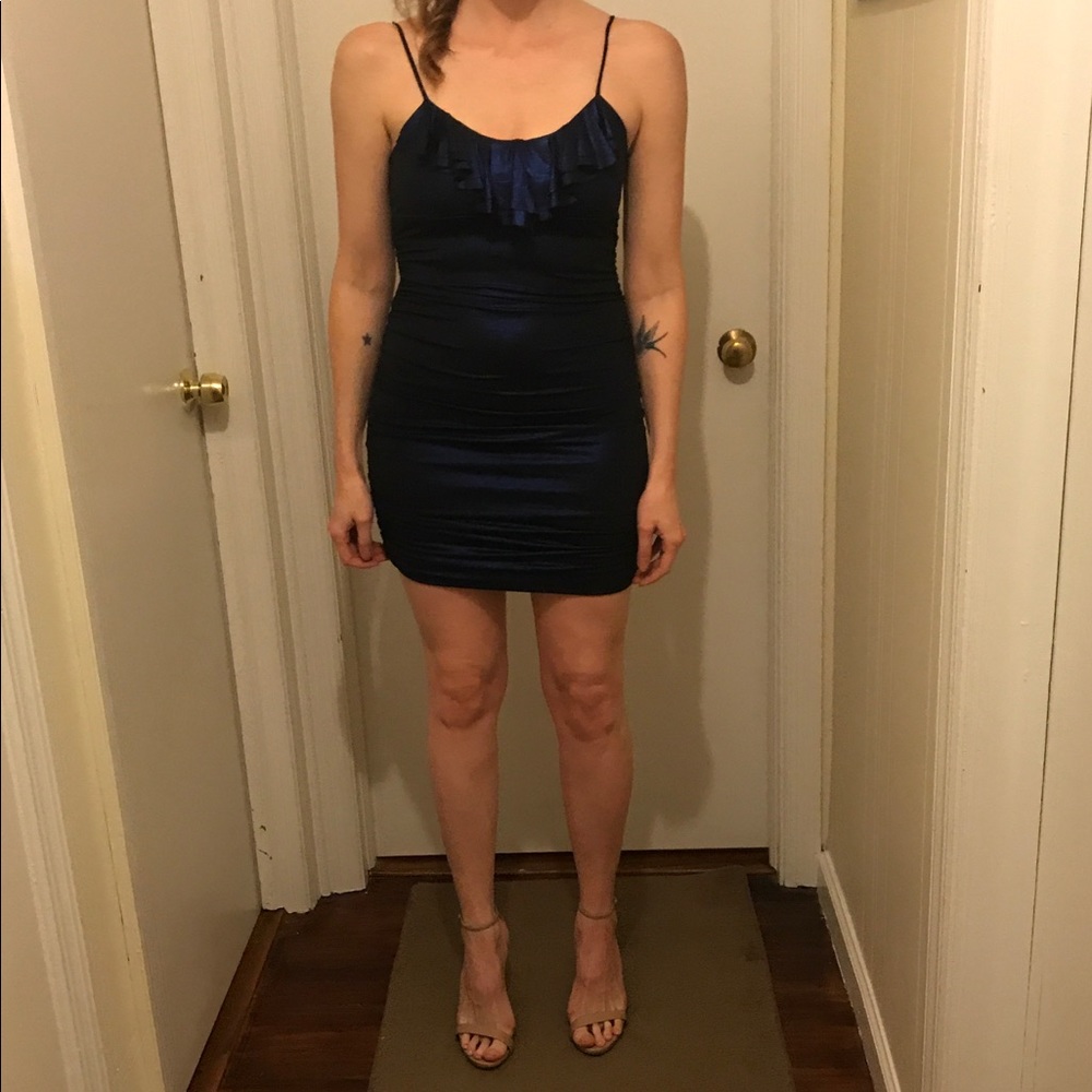 Glitter Navy Dress